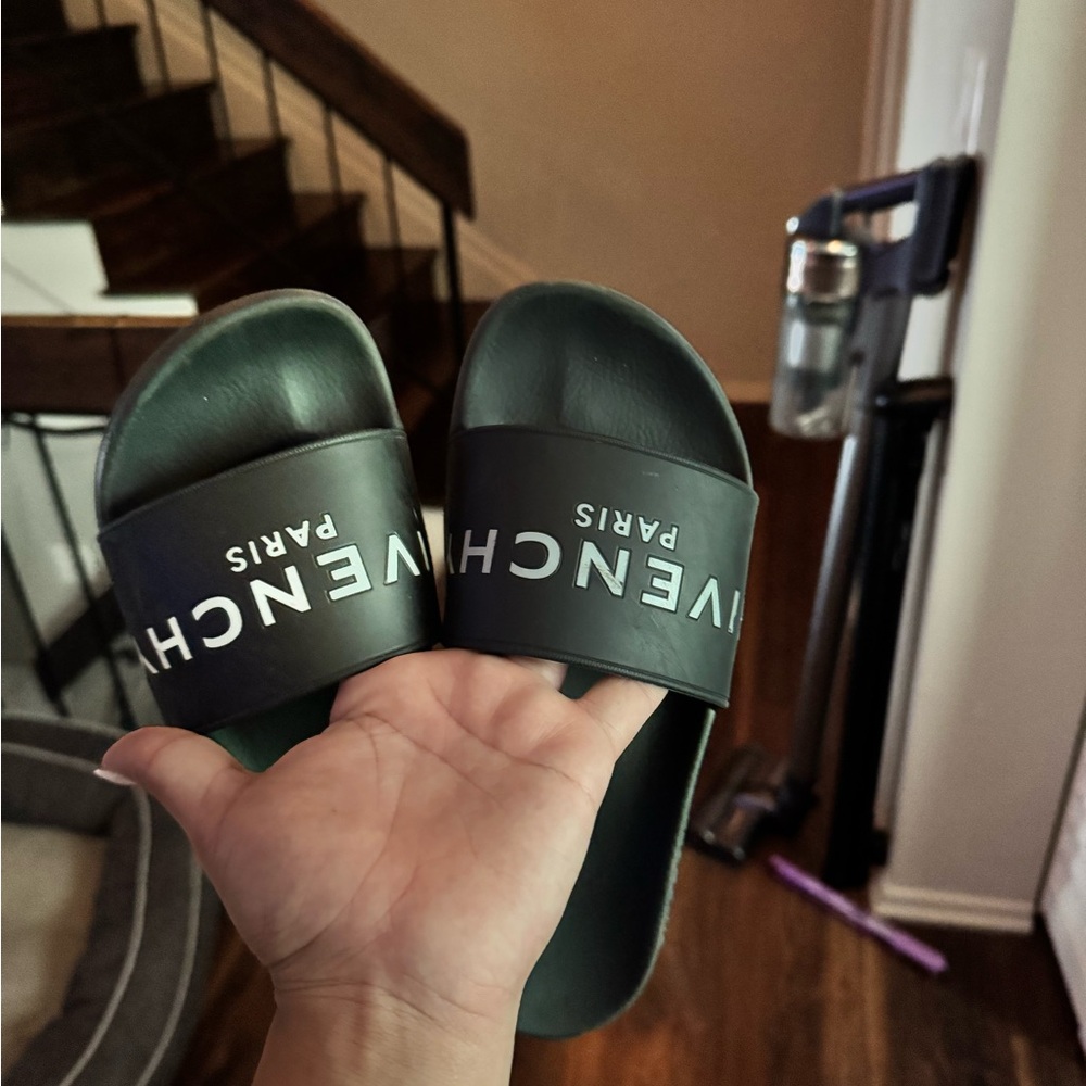 Givenchy Black Slide Sandals